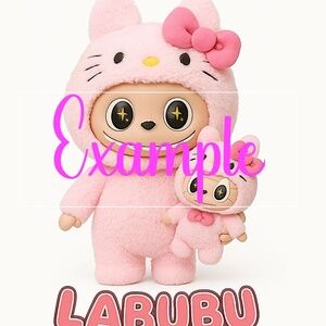 Labubu in HK costume tshirt/tumbler design